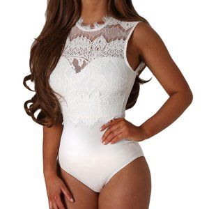 White Lace Bodysuit